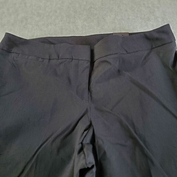 Lane Bryant Pants Womens 16P Black Bootcut Flare Casual Flat Front Regular Fit - Picture 7 of 11